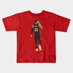 Trae Young Shush Atlanta Hawks Kids T-Shirt